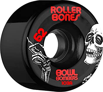 【中古】【輸入品・未使用】RollerBones ボールボンバー 103A スケートホイール ブラック 57mm