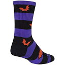 【中古】【輸入品・未使用】SockGuy Crew 6インチ バットサイクリング/ランニングソックス M ブラック