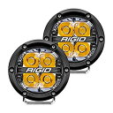 【中古】【輸入品・未使用】Rigid Industries 360シリーズ 4インチ LED オフロード スポットビーム アンバーバックライト付き [36114]