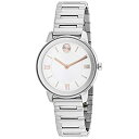 【中古】【輸入品・未使用】Movado ボールド シルバー-ホワイト ダイヤル レディース 腕時計 3600590