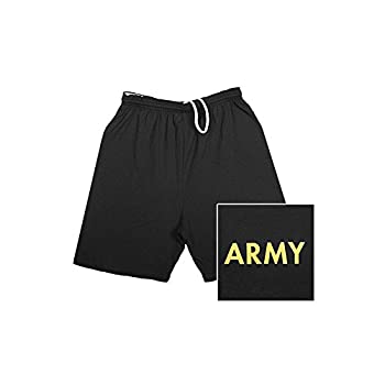 【中古】【輸入品・未使用】Fox Outdoor 64-797 XXL Mens Army Running Shorts - Yellow Imprinted, Black - 2 XL