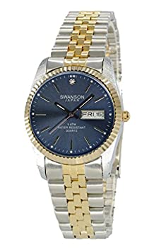 【中古】【輸入品・未使用】Swanson日本メンズ金メッキandステンレススチールツートンカラーday-dateウォッチブルーダイヤル海軍 【中古】【輸入品・未使用】Swanson日本メンズ金メッキandステンレススチールツートンカラーday-dateウォッチブルーダイヤル海軍