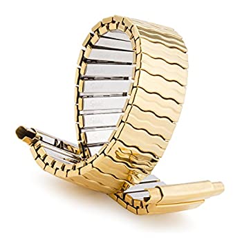 【中古】【輸入品・未使用】Speidel Men 'sステンレススチール快適ストレッチWatchバンド、ゴールドま..