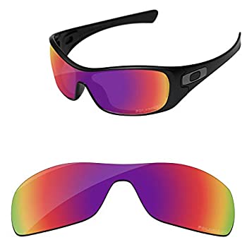 【中古】【輸入品・未使用】PapaViva 偏光の交換用レンズ Oakley Antix パープルレッド