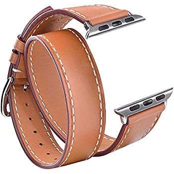 【中古】【輸入品・未使用】Speidel 38mm ブラウン ダブルツアー ワットバンド スマートウォッチ用