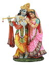 【中古】【輸入品・未使用】RADHA KRISHNA STATUE AVATAR OF VISHNU AND SHAKTI DIVINE LOVE MALE FEMALE ASPECTS