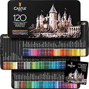 【中古】【輸入品 未使用】Castle Art Supplies 120 Colored Pencil Set for artists カンマ featuring 039 soft series 039 core for expert layering カンマ blending and shading