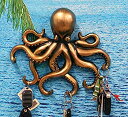 【中古】【輸入品・未使用】Ebros Gift クトゥルフの呼び声 ディープシー クラーケン タコ モンスター 壁掛け キーホルダー 手触りのフック 彫刻 飾り板 置物 高さ11.25イン