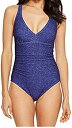 【中古】【輸入品・未使用】TYRレディースMantra V Neck Controlfit水泳One Piece Size 14 ブルー