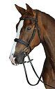 【中古】【輸入品・未使用】Collegiate Monoクラウンパッド入りRaised Cavesson Snaffle Bridle Warmbloodブラッ...