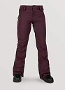 【中古】【輸入品・未使用】VOLCOM/ボルコム/WMS SPECIES STRETCH PANT / H1351905 / 18-19 / MER [MERLOT] / S