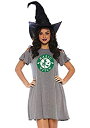 【中古】【輸入品・未使用】LEG AVENUE(レッグアベニュー)Basic Witch Jersey Dress ウィッチ ジャージー ワンピース GREY ...
