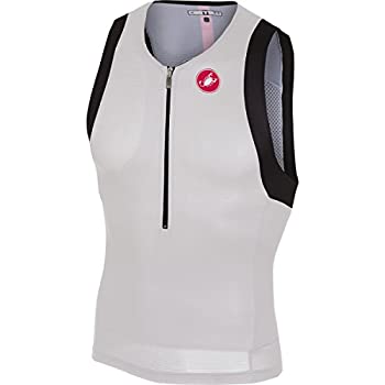 【中古】【輸入品・未使用】(Medium%カンマ% White) - Castelli Men's Free Tri Top