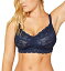 【中古】【輸入品・未使用】Cosabella Never Say Never Curvy Navy Blue Lace Non-Padded Non-Wired Soft Bra Small