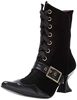 【中古】【輸入品・未使用】[Ellie] Shoes Women's 301-Tabby Mid Calf Boot%カンマ% Black%カンマ% 9 M US