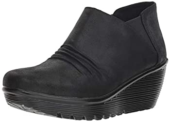 【中古】【輸入品・未使用】Skechers Women's Parallel - Curtail - Twin Gore Ruched Bootie Ankle Boot%カンマ% Black%カンマ% 11 M US