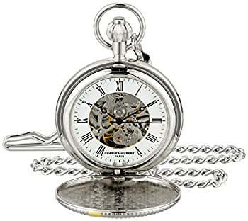 【中古】【輸入品・未使用】Charles Hubert Two-Tone Hunter Case White Dial Pocket Watch