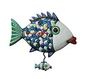 【中古】【輸入品・未使用】フィッシーリップス 魚のくちびる 唇 アレン デザイン 振り子時計 Allen Designs FISHY LIPS PENDULUM...