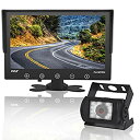 【中古】【輸入品・未使用】アップグレード版2017年 バックアップ リアビュー 車 トラック カメラ&モニターシステム 防水 9インチ LCDディスプレイ モニター 暗視 反射防止