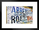 【中古】【輸入品・未使用】Abbey Road Sign Londonフォトフレーム付きポスターby proframes 14?x 20インチ 26x20 inches