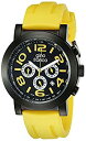 【中古】【輸入品・未使用】gino franco Men's 9620YL Round Multi-Function Stainless Steel PVD P...