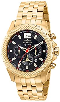 【中古】【輸入品・未使用】Invicta Signature Ii 7474 腕時計 クロノグラフ ブラック文字盤 ゴールド ステンレススチール製 メンズ