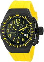 yÁzyAiEgpzSwiss Legend Men's 10540-BB-01-YA Trimix Diver Chronograph Black Dial Yellow Silicone Watch