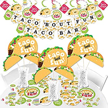Big Dot of Happiness Taco 'Bout Fun - メキシカンフィエスタ用品 - バナーデコレーションキット - バンドルバンドル