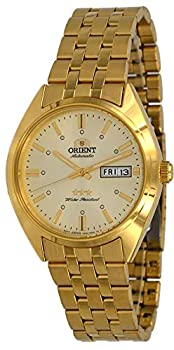 【中古】【輸入品・未使用】Orient RA-AB0E04G メンズ 3スター ゴールドトーン ステンレススチール ゴールドダイヤル 日付 自動腕時計