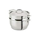 【中古】【輸入品・未使用】All-Clad E414S564 Stainless Steel Steamer Cookware%カンマ% 5-Quart%カンマ% Silver by All-Clad