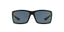 【中古】【輸入品・未使用】Costa Del Mar Polarized Reefton RFT01OGP Black Rectangle Sunglasses