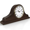 【中古】【輸入品・未使用】Mantel Clock%カンマ% Silent Decorative Wood Mantle Clock Battery Operated%カンマ% Wooden Design for Living Room%カンマ% Fireplace%カンマ% Office%カン