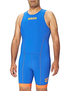 【中古】【輸入品・未使用】Arena Trisuit St 2.0 Rear Zip Swim Suit%カンマ% Royal/Orange%カンマ% X-Large