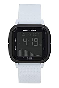【中古】【輸入品・未使用】Rip Curl メンズ クォーツ スポーツウォッチ シリコンストラップ付き 3-Hand Quartz Movement with Date Function ブラック&ホワイト