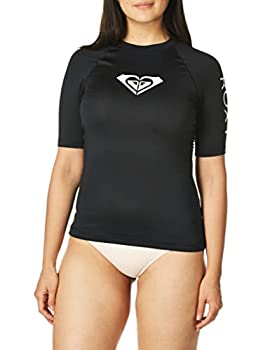 【中古】【輸入品・未使用】Roxy レディース Whole Hearted 半袖ラッシュガード%カンマ% 無煙炭2020%カンマ% Medium