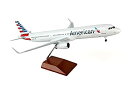 【中古】【輸入品・未使用】SKY MARKS 1/100 A321 アメリカン航空 木製スタンド ギア付 完成品