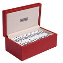 【中古】【輸入品・未使用】Silverman & Co. ダブル 9 ラージホワイトドミノセット - レッドケース