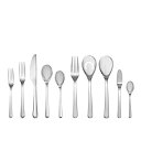 【中古】【輸入品・未使用】Nambeオーラ 食器45点セット シルバー
