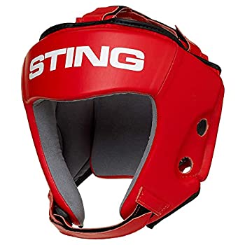 yÁzyAiEgpz(Small%J}% Red) - STING AIBA Competition MMA/Boxing Headguard