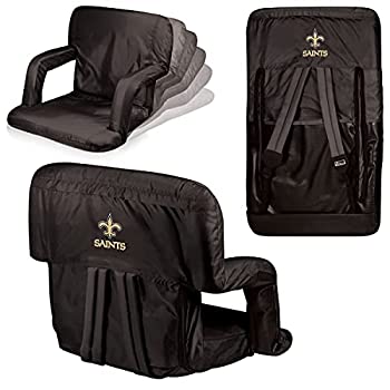 【中古】【輸入品 未使用】(New Orleans Saints カンマ Black) - PICNIC TIME NFL Portable Ventura Reclining Stadium Seat