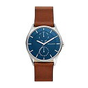 【中古】【輸入品・未使用】Skagen Men's Holst Watch - Silver/Brown/Blue(2)