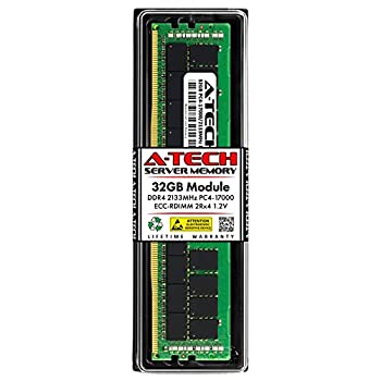 【中古】【輸入品・未使用】A-Tech 32GB RAM Synology NAS FlashStation FS2017 FS3017 | DDR4 2133MHz PC4-17000 ECC RDIMM レジスタード DIMM メモリ (RAMRG2133DDR4-32G