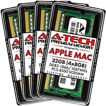 楽天スカイマーケットプラス【中古】【輸入品・未使用】A-Tech 32GB （4 x 8GB） PC3-8500 DDR3 1066/1067 MHz RAM iMac用 2009年後期 27インチ （クアッドコア i5/i7） 204ピン SODIMM 最大メモリアップグ