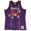 【中古】【輸入品・未使用】Mitchell & Ness トロント・ラプターズ ヴィンス・カーター 1998 ロード・スイングマン ジャージ L パープル