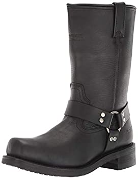 【中古】【輸入品・未使用】RideTecs Mens Black 12in Waterproof Harness Boot PullOn Leather 10.5 M