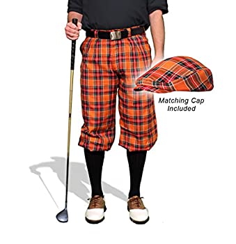 【中古】【輸入品・未使用】格子柄ゴルフKnickers &キャップ:メンズ' Par 5?'???メルボルン