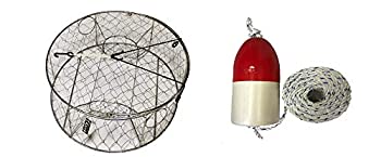 【中古】【輸入品・未使用】KUFA CT100+FWM103 ステンレススチール ワイヤー カニ トラップ フロートとロープのコンボ付き