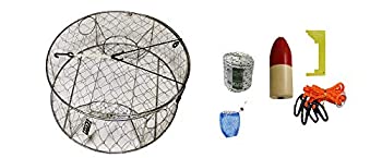 【中古】【輸入品・未使用】KUFA CT100+CAM1 ステンレススチールワイヤーカニトラップ カニ用アクセサリーキット付き