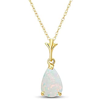 šۡ͢ʡ̤ѡK14 18%֥륯% Yellow Gold Natural Pear-shaped Opal Drop...
