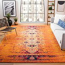 【中古】【輸入品・未使用】Safavieh Silvia Area Rug、ポリプロピレン、オレンジ/マルチカラー、121 x 170 x 1.14 cm
